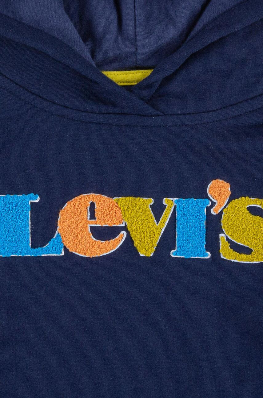 Levi's Dětská mikina tmavomodrá barva s potiskem - Pepit.cz