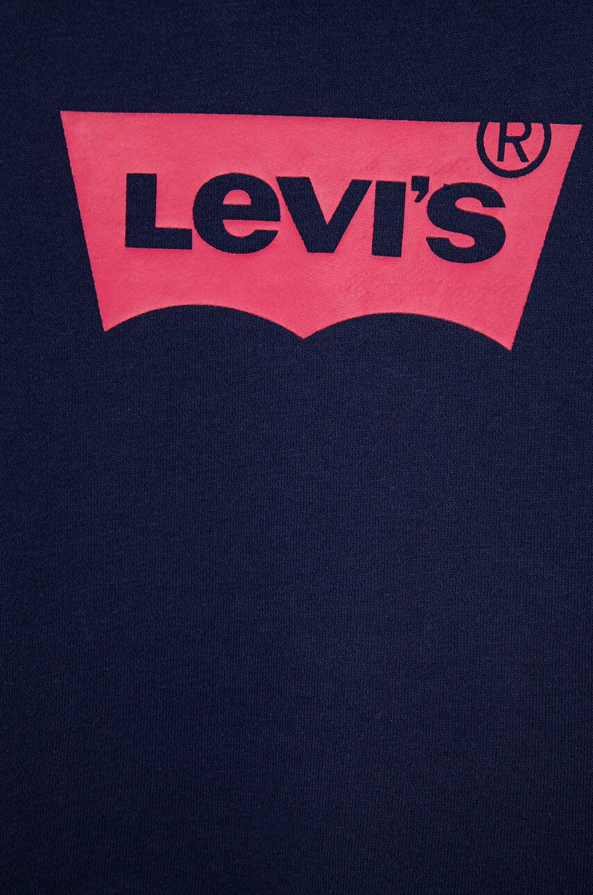 Levi's Dětská mikina tmavomodrá barva s potiskem - Pepit.cz