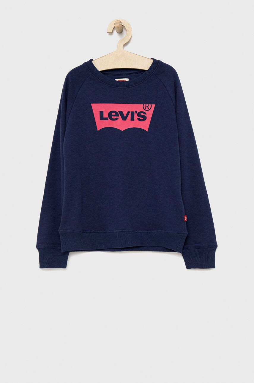 Levi's Dětská mikina tmavomodrá barva s potiskem - Pepit.cz