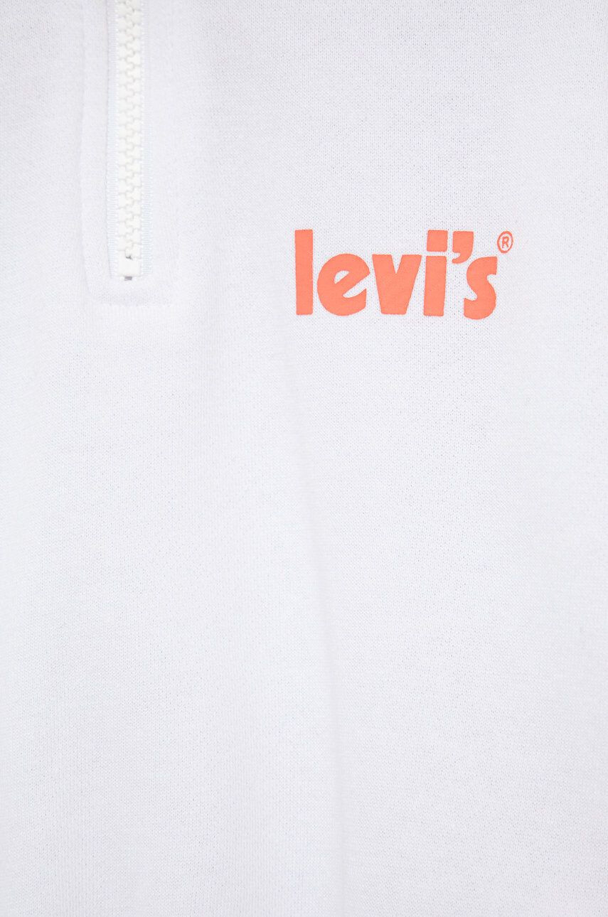 Levi's Dětská mikina bílá barva s aplikací - Pepit.cz