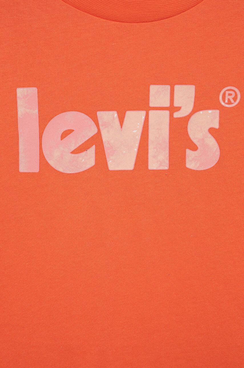 Levi's Dětské bavlněné tričko oranžová barva - Pepit.cz