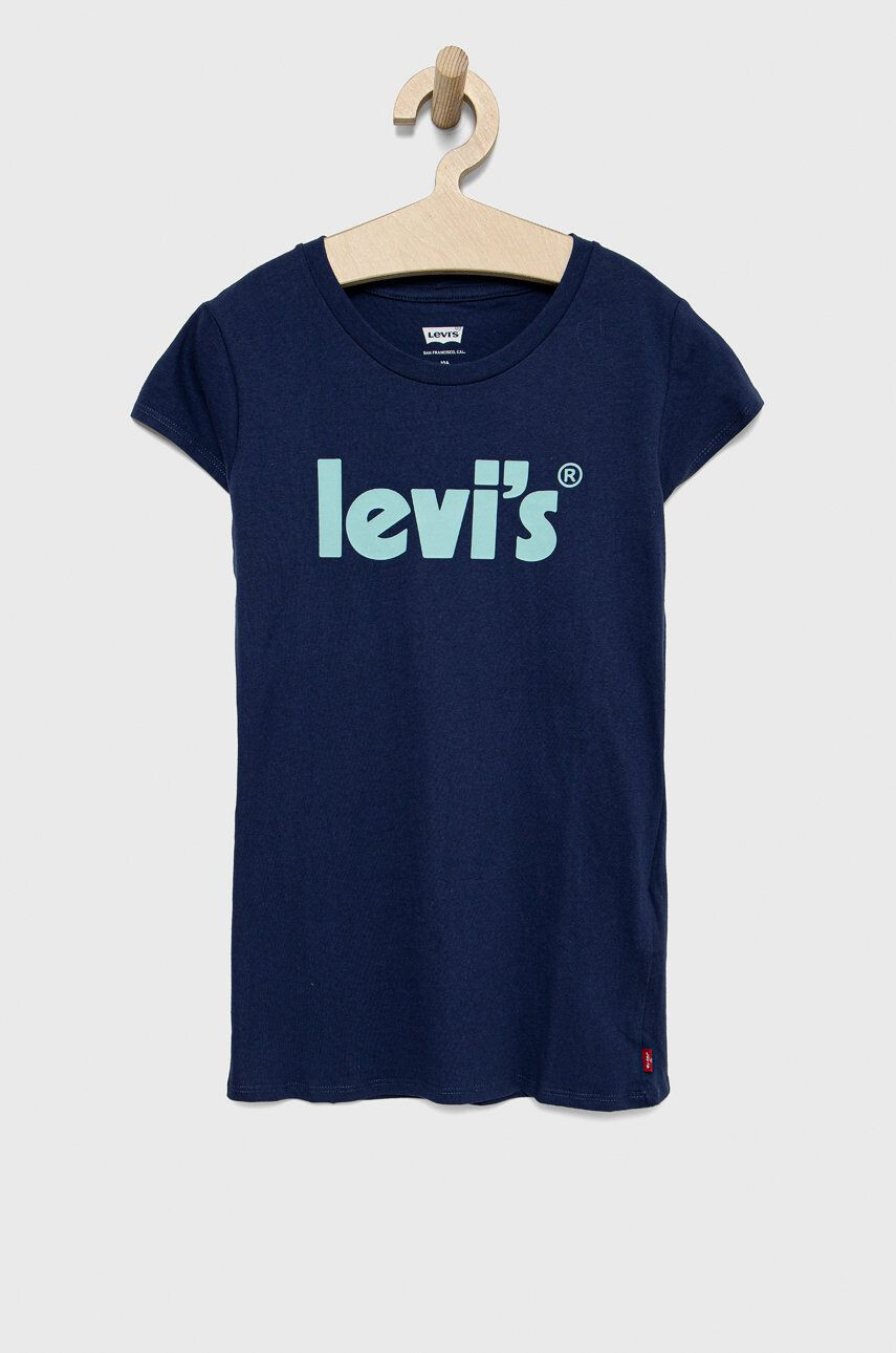 Levi's Dětské bavlněné tričko tmavomodrá barva - Pepit.cz