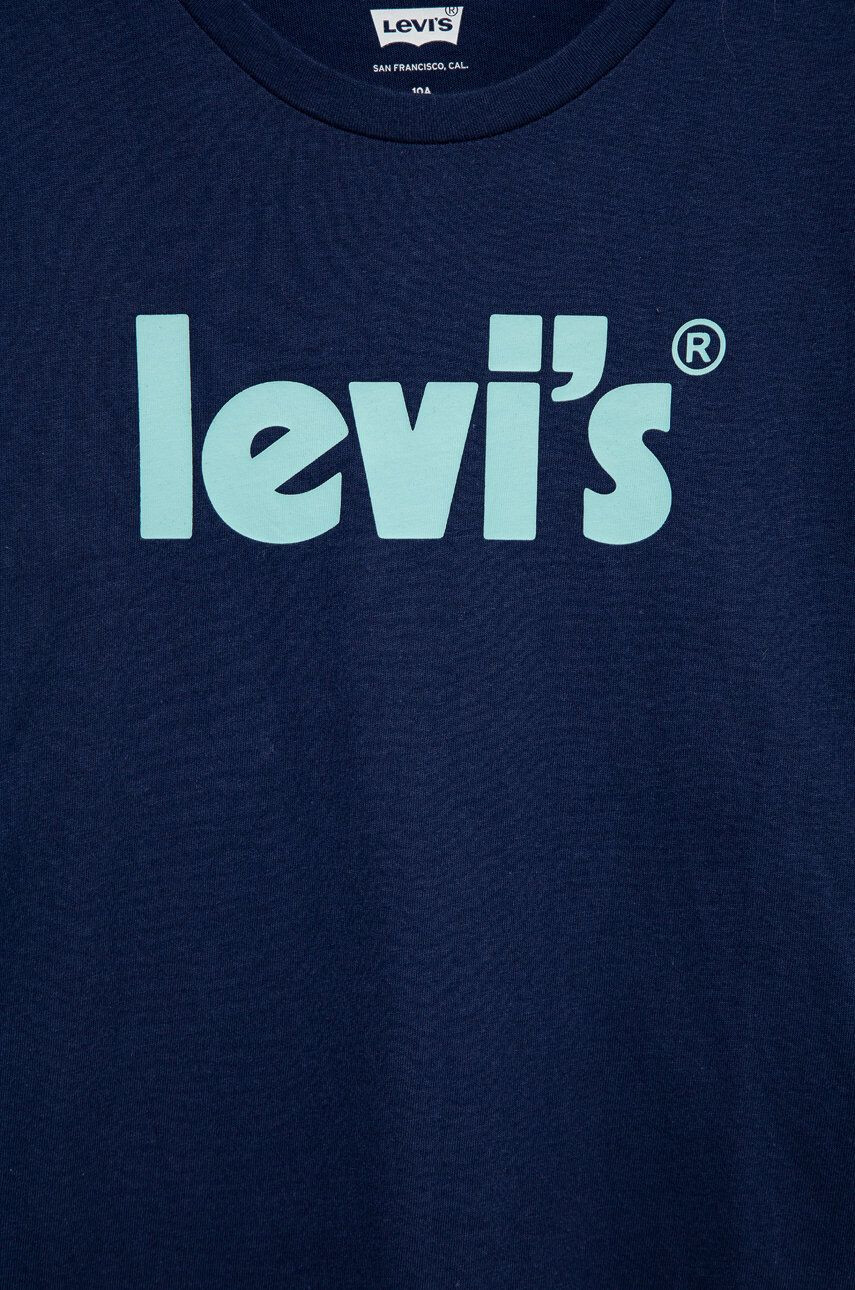 Levi's Dětské bavlněné tričko tmavomodrá barva - Pepit.cz