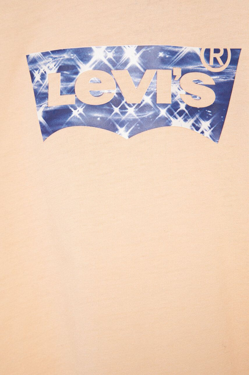 Levi's Dětské bavlněné tričko růžová barva - Pepit.cz