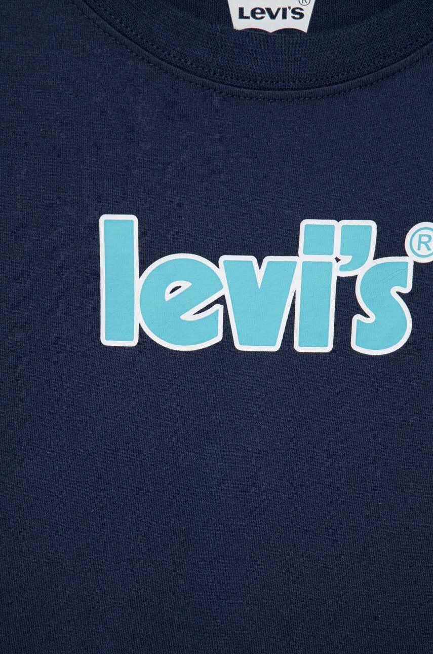 Levi's Dětské bavlněné tričko tmavomodrá barva s potiskem - Pepit.cz