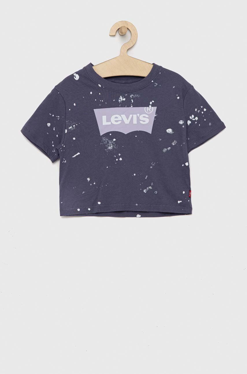 Levi's Dětské bavlněné tričko tmavomodrá barva - Pepit.cz