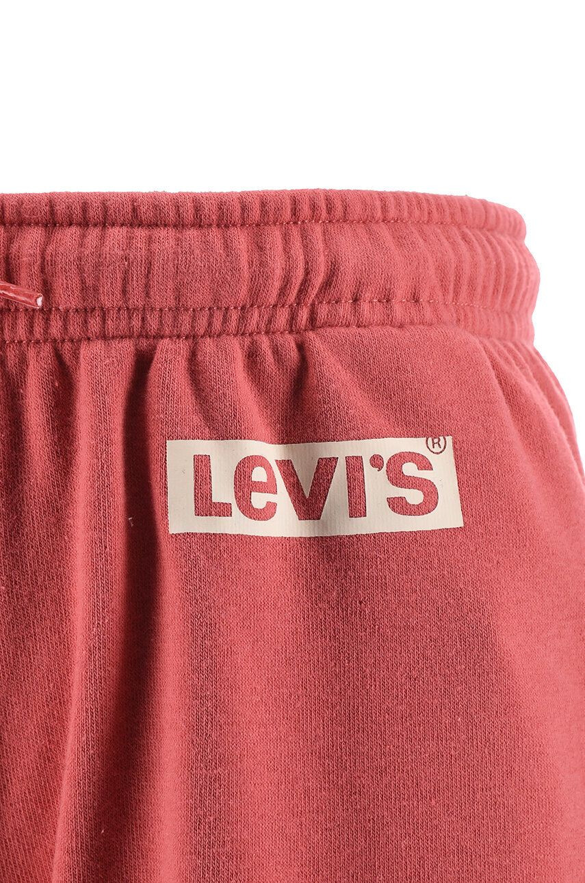 Levi's Dětské tepláky růžová barva s potiskem - Pepit.cz