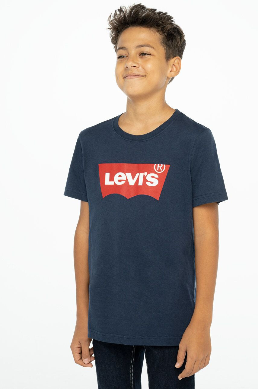 Levi's Dětské tričko tmavomodrá barva s potiskem - Pepit.cz