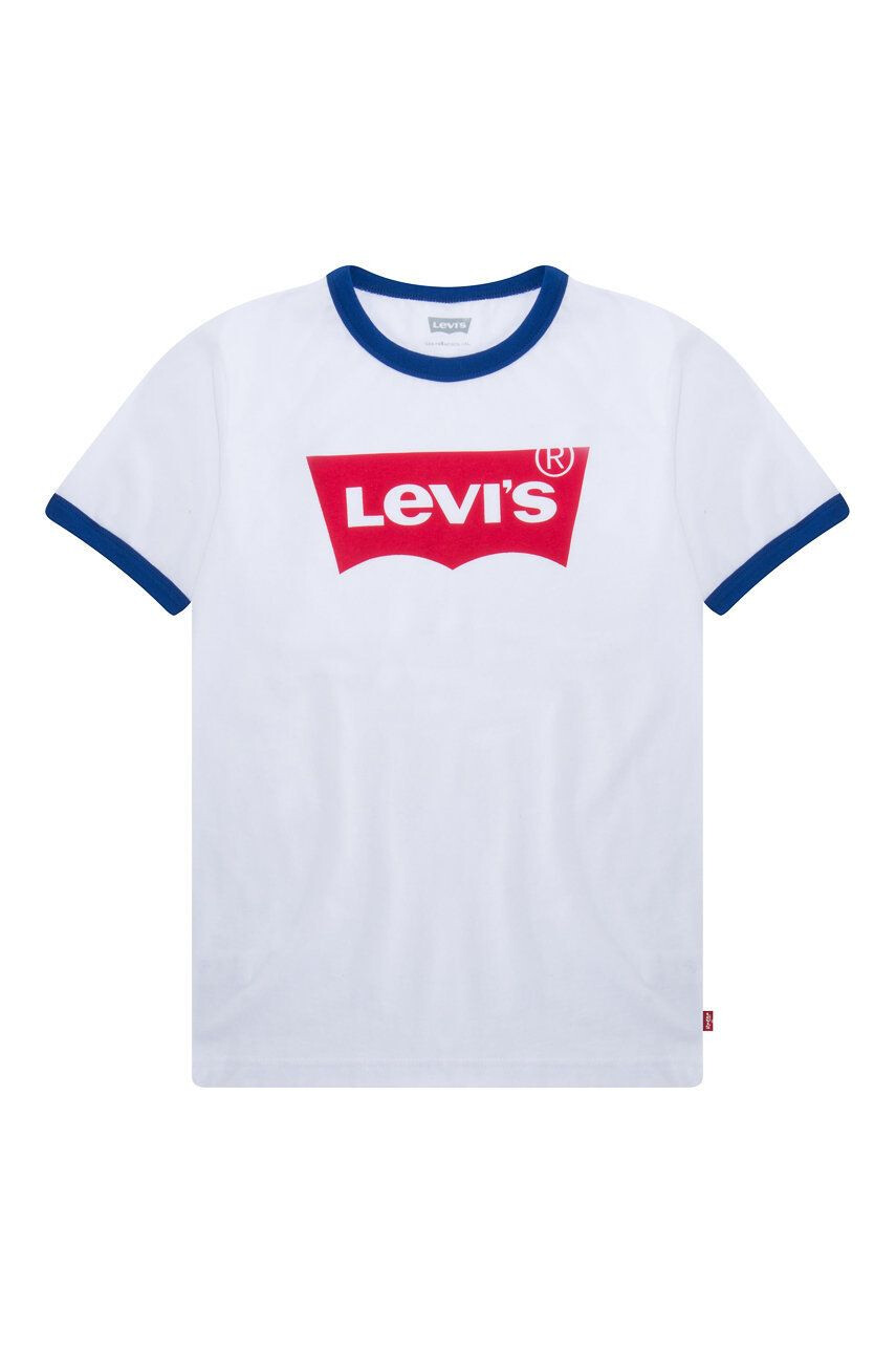 Levi's Dětské tričko bílá barva s potiskem - Pepit.cz