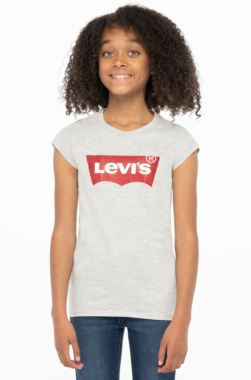 Levi's Dětské tričko šedá barva - Pepit.cz