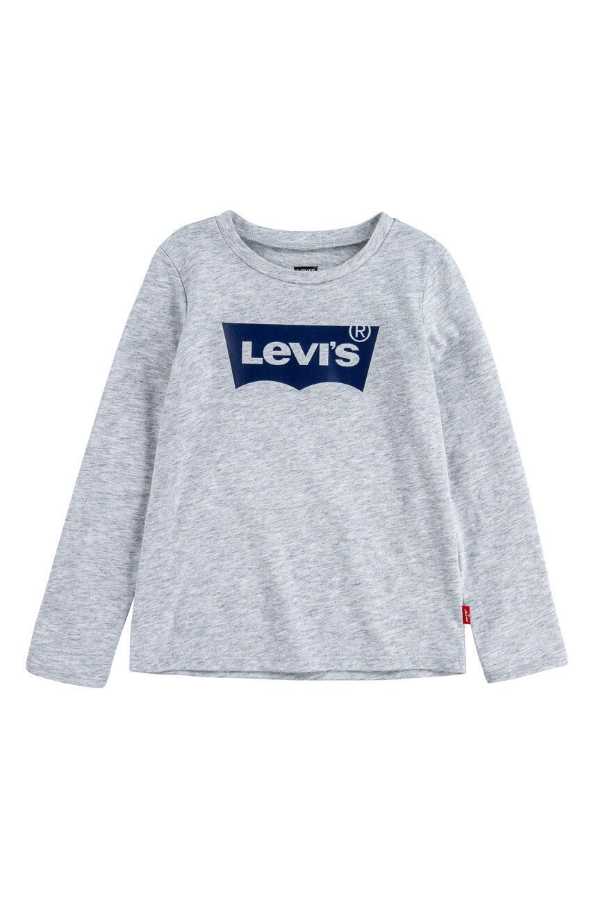 Levi's Dětské tričko s dlouhým rukávem šedá barva - Pepit.cz