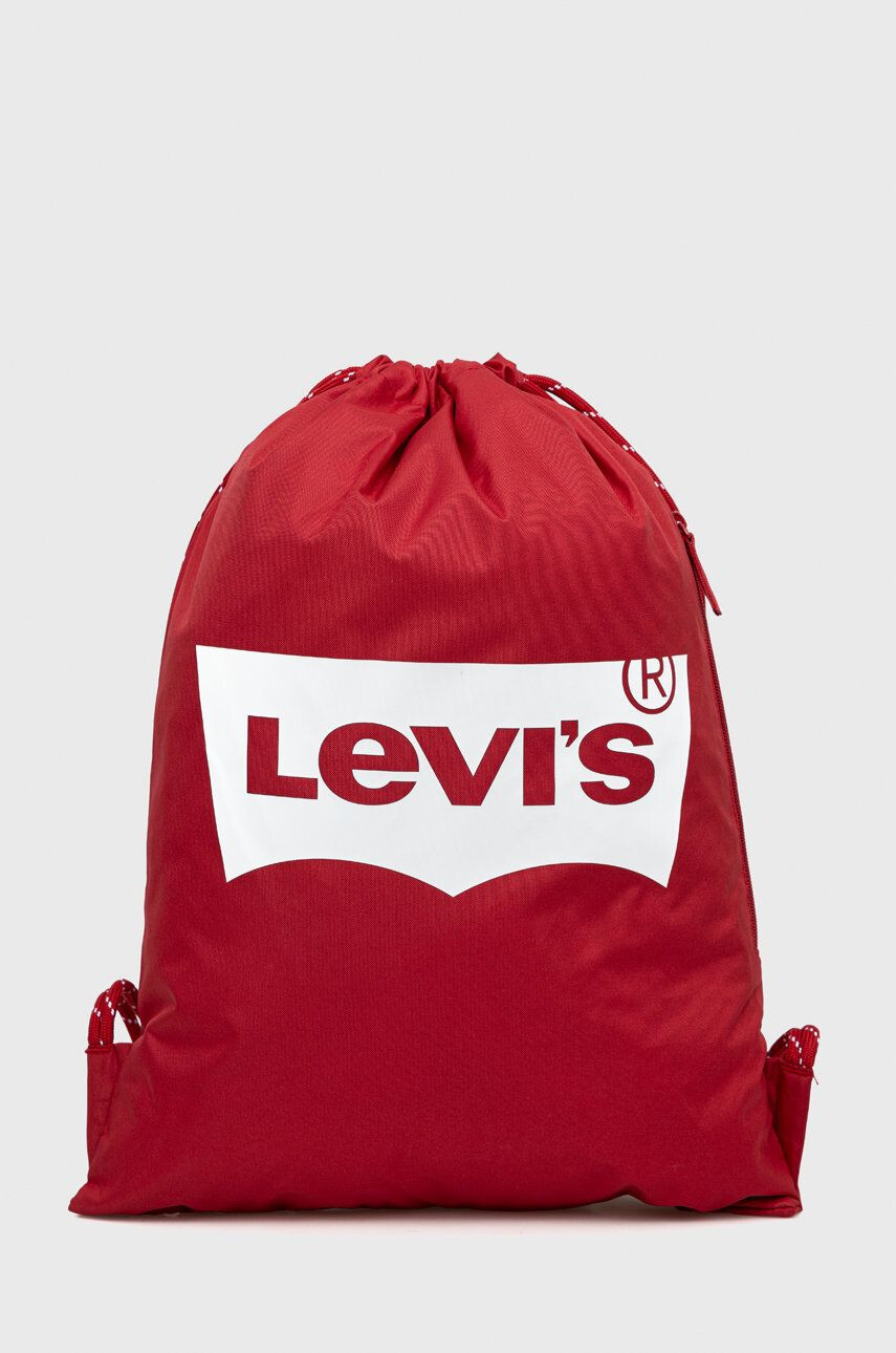 Levi's Dětský batoh červená barva s potiskem - Pepit.cz