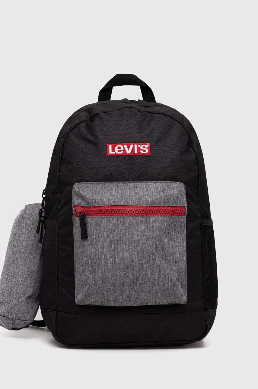 Levi's Dětský batoh černá barva velký vzorovaný - Pepit.cz