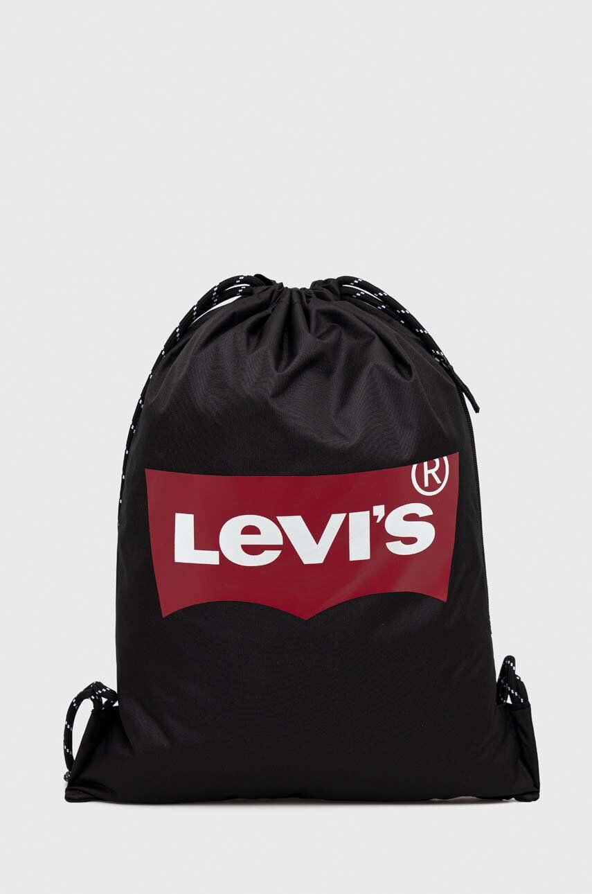 Levi's Dětský batoh černá barva s potiskem - Pepit.cz