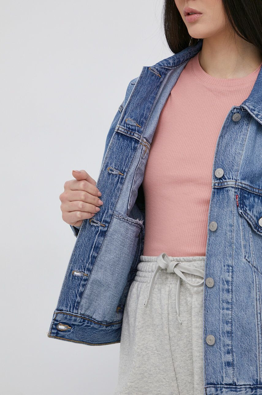 Levi's Džínová bunda dámská přechodná oversize A1743.0004-MedIndigoW - Pepit.cz