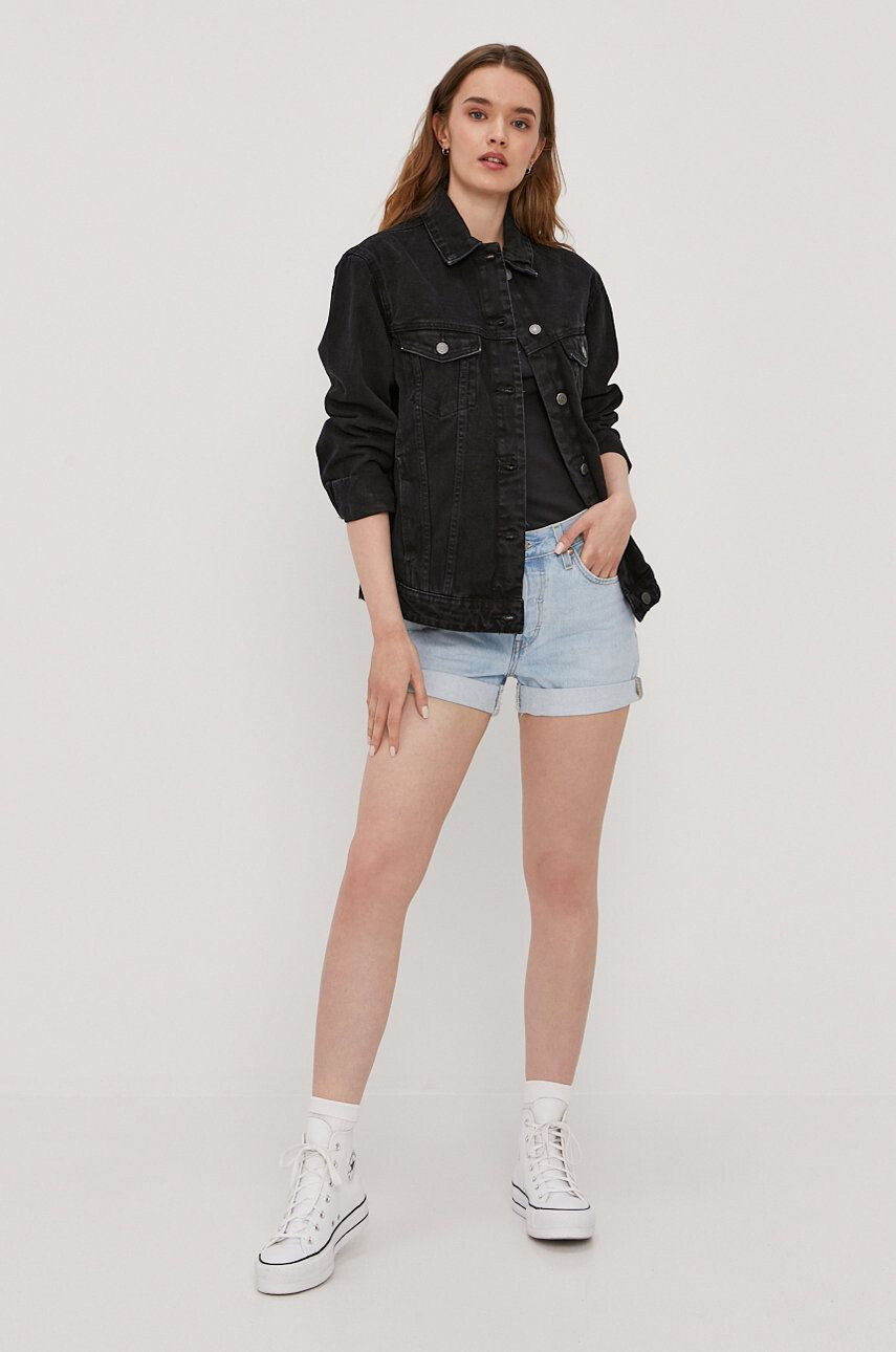 Levi's Džínové šortky pánské černá barva 39864.0037-Blacks - Pepit.cz