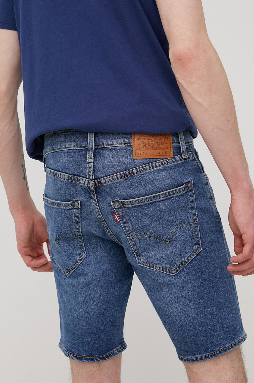 Levi's Džínové šortky pánské tmavomodrá barva - Pepit.cz