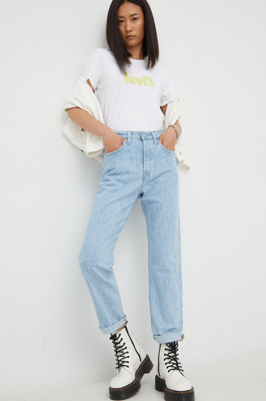 Levi's Džíny 501 Crop dámské high waist - Pepit.cz