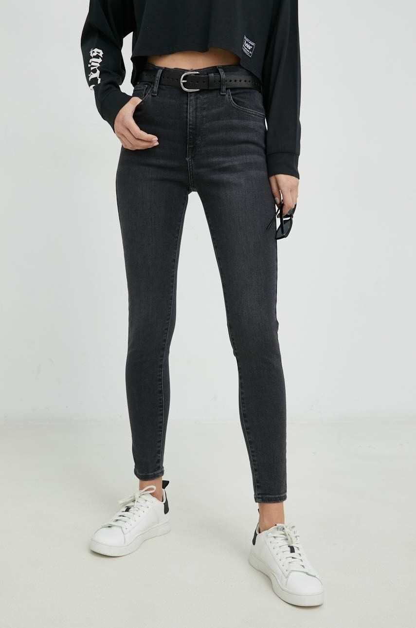 Levi's Džíny 720 Hirise dámské high waist 52797.0355-Blacks - Pepit.cz