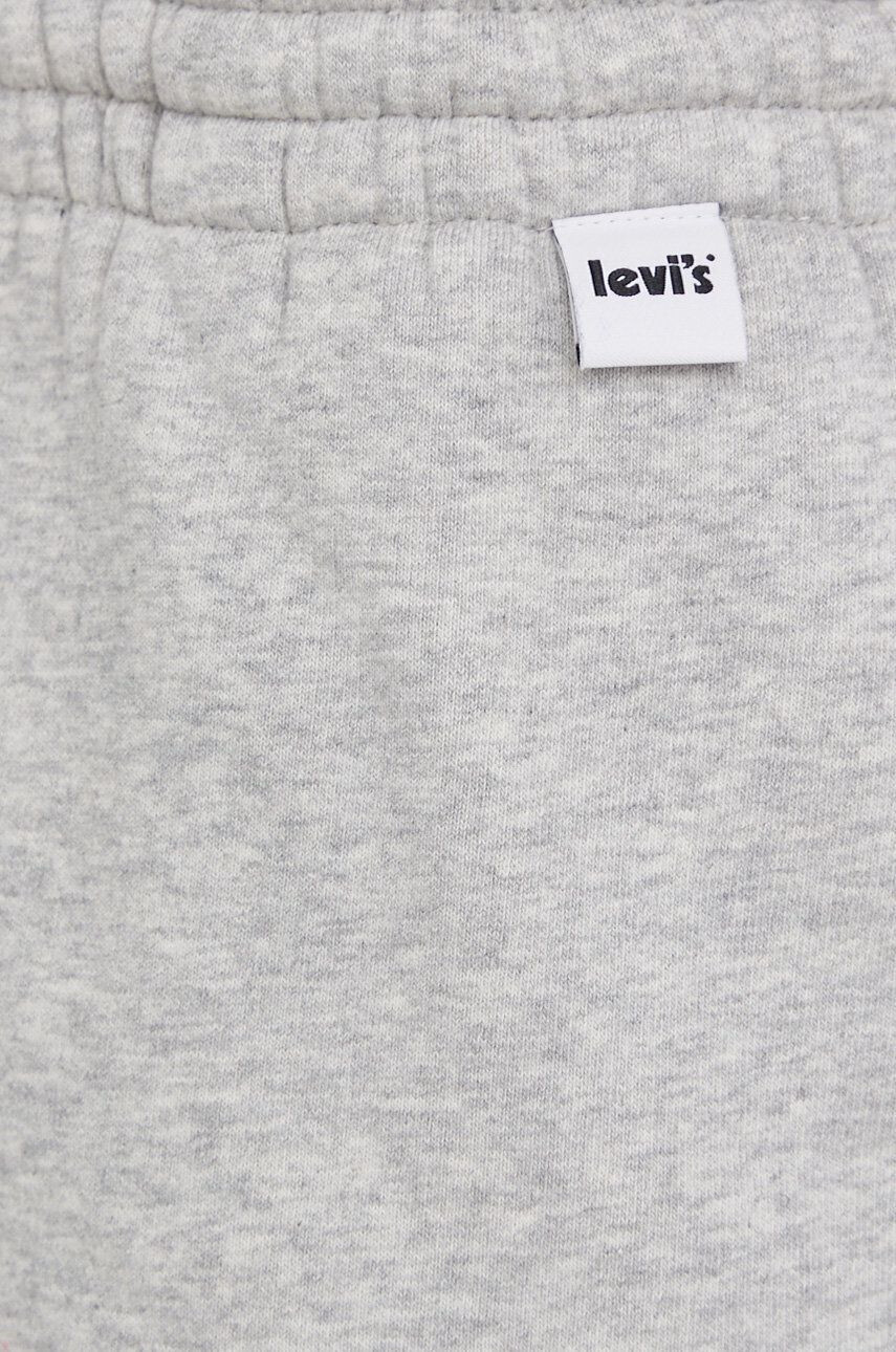 Levi's Kalhoty dámské šedá barva melanžové - Pepit.cz