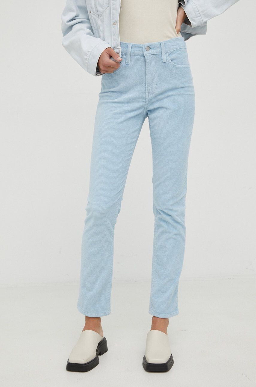 Levi's Kalhoty 724 High Rise Straight dámské přiléhavé high waist - Pepit.cz