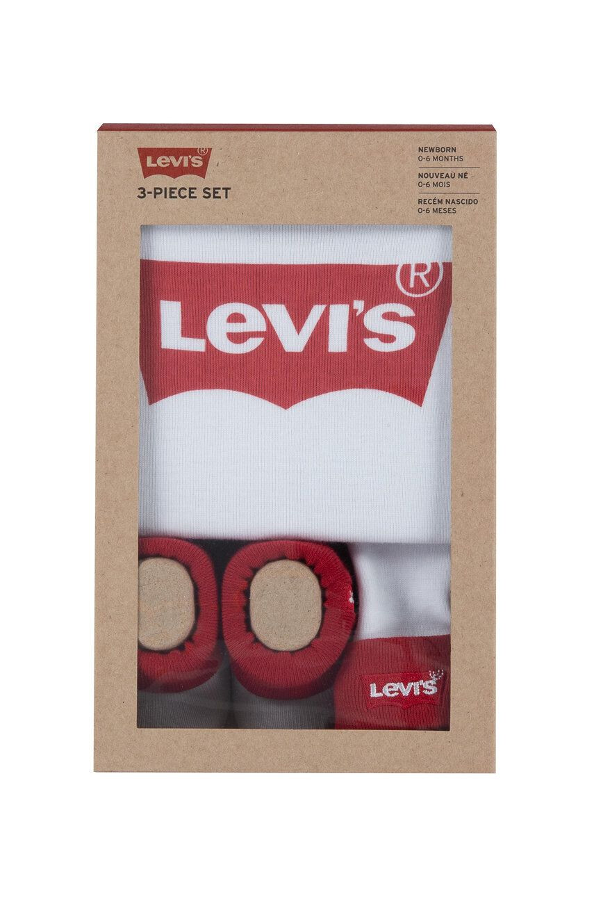 Levi's Kojenecká sada bílá barva - Pepit.cz