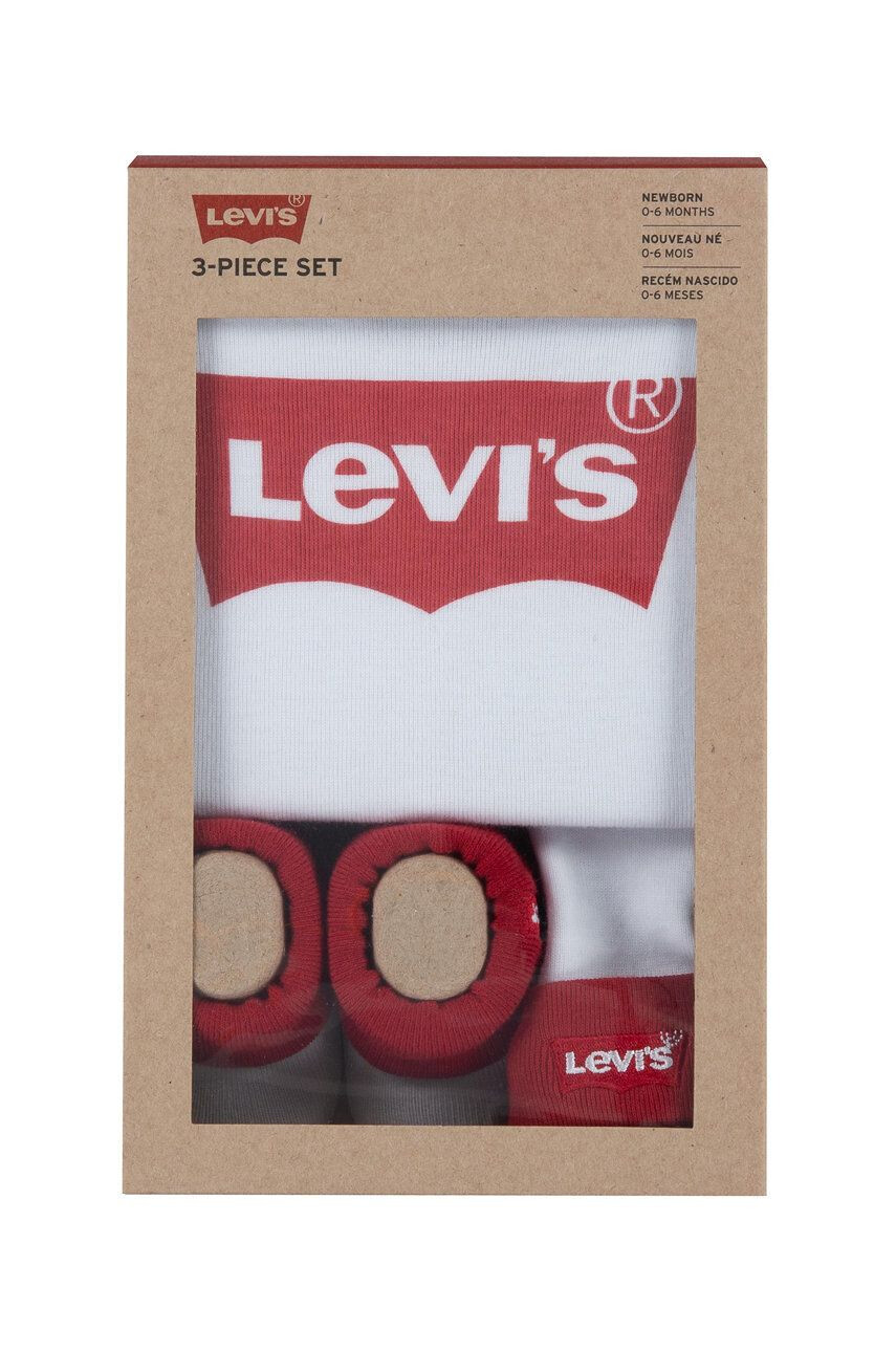 Levi's Kojenecká sada bílá barva - Pepit.cz