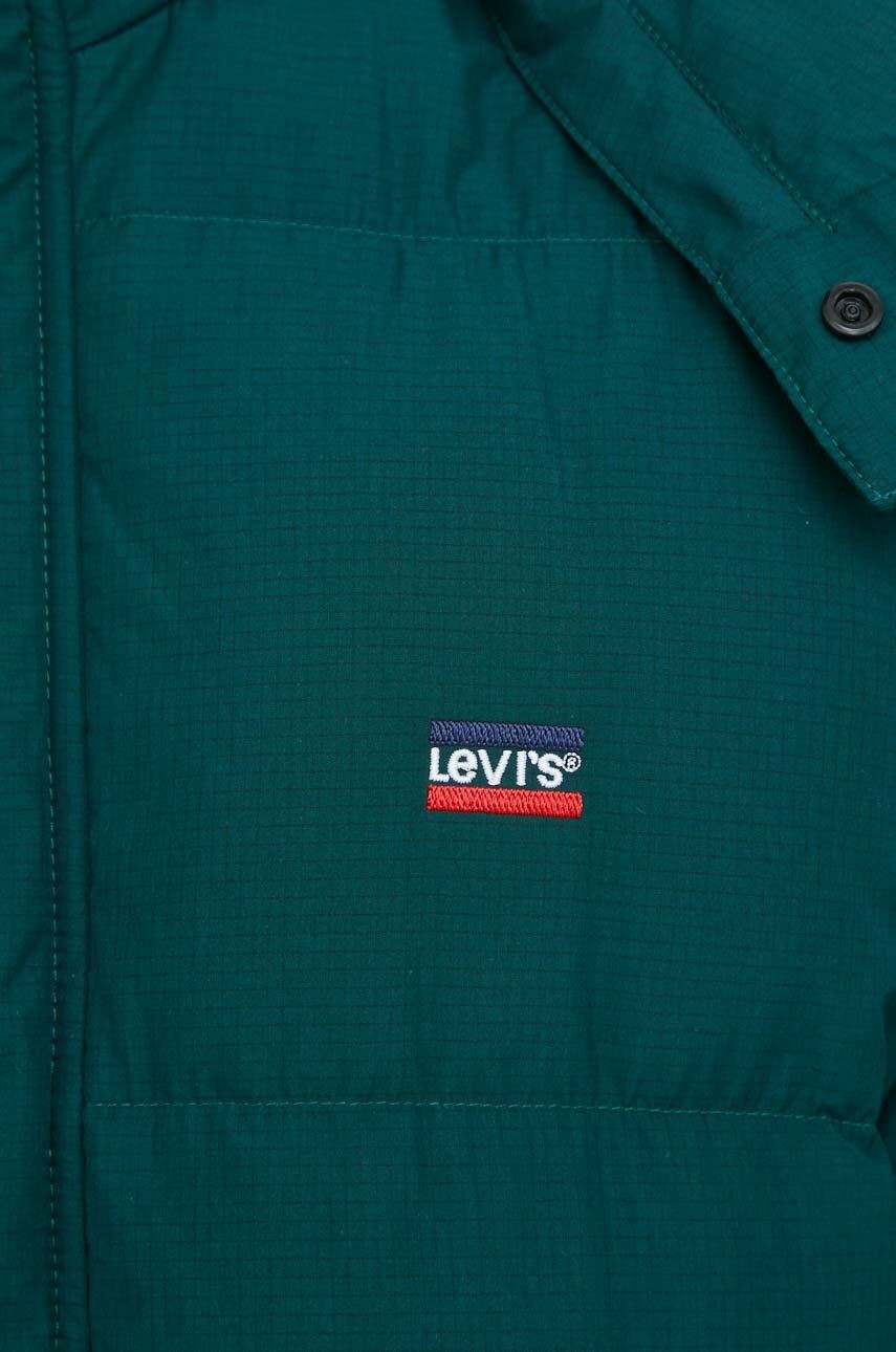 Levi's Péřová bunda pánská zelená barva zimní - Pepit.cz