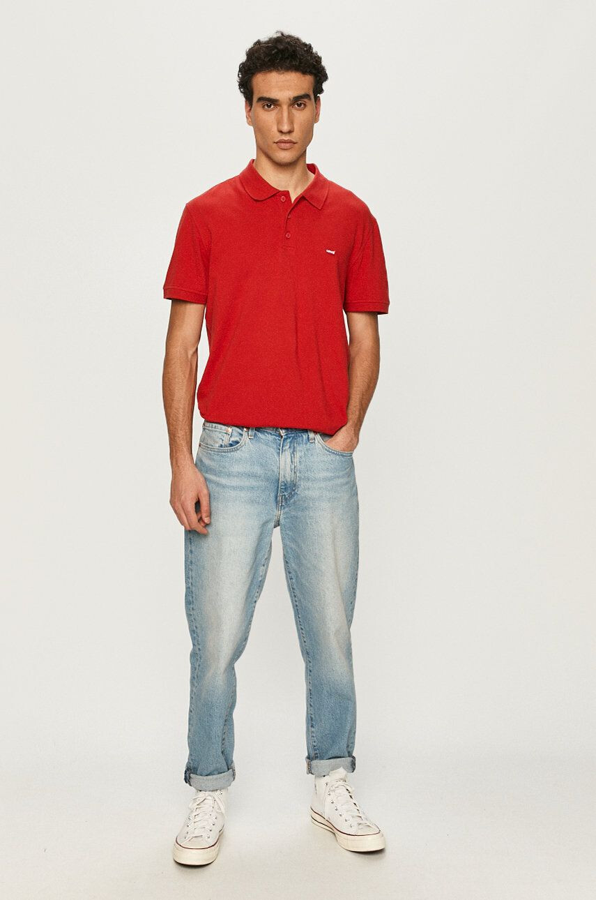 Levi's Polo tričko červená barva - Pepit.cz