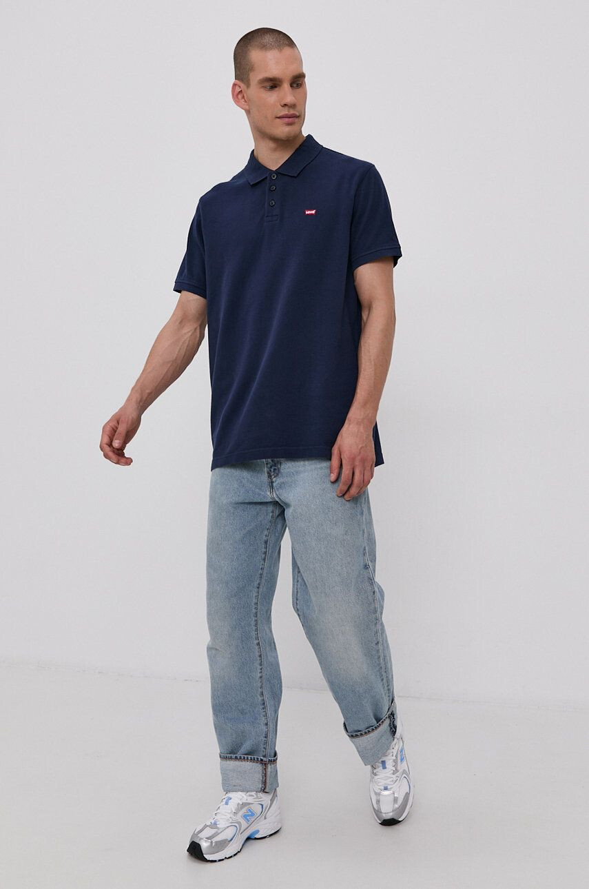 Levi's Polo tričko pánské tmavomodrá barva hladké 35883.0005-Blues - Pepit.cz