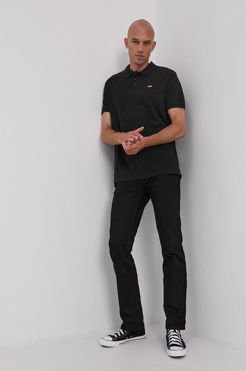 Levi's Polo tričko pánské černá barva hladké 35883.0007-Blacks - Pepit.cz