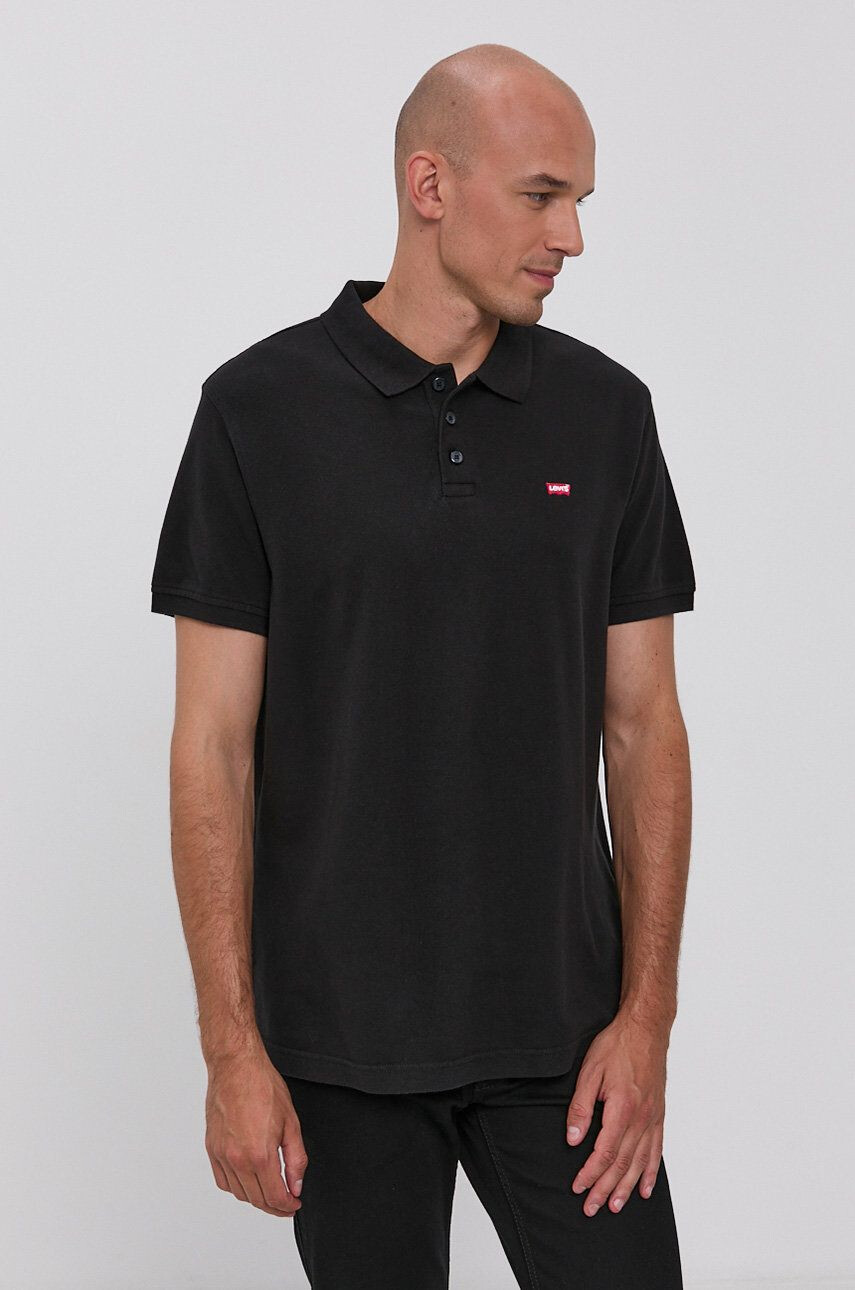 Levi's Polo tričko pánské černá barva hladké 35883.0007-Blacks - Pepit.cz