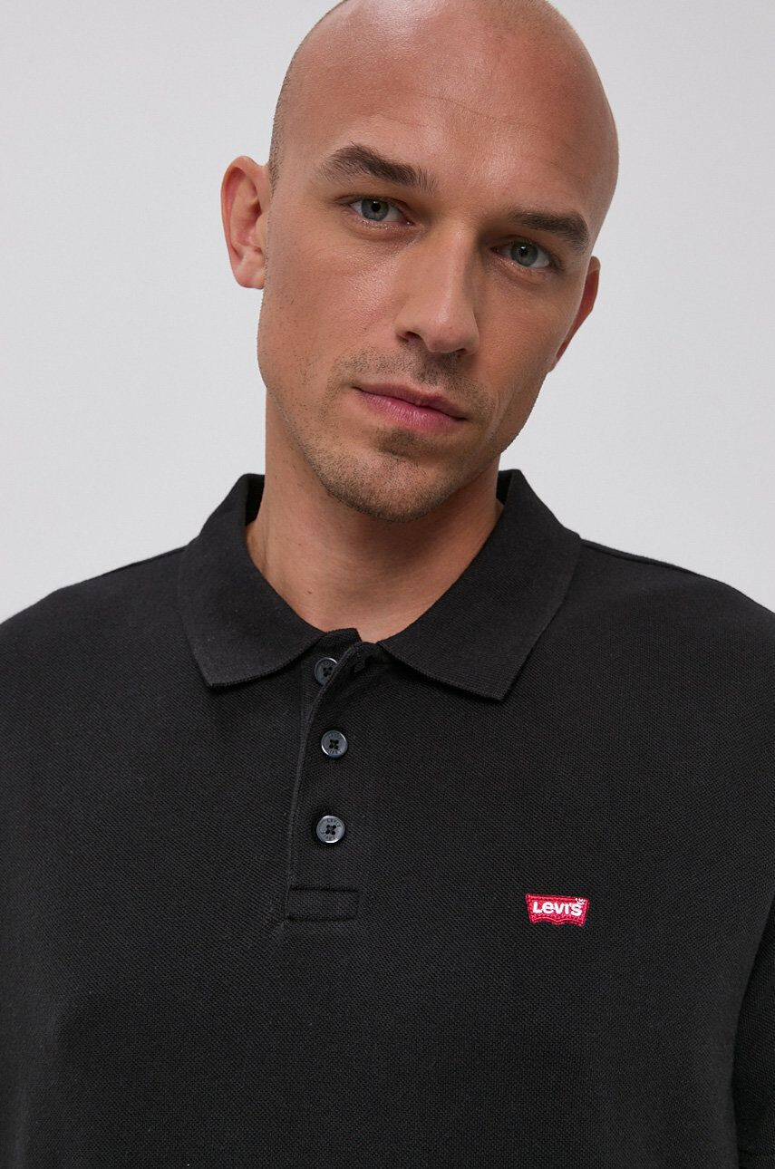 Levi's Polo tričko pánské černá barva hladké 35883.0007-Blacks - Pepit.cz