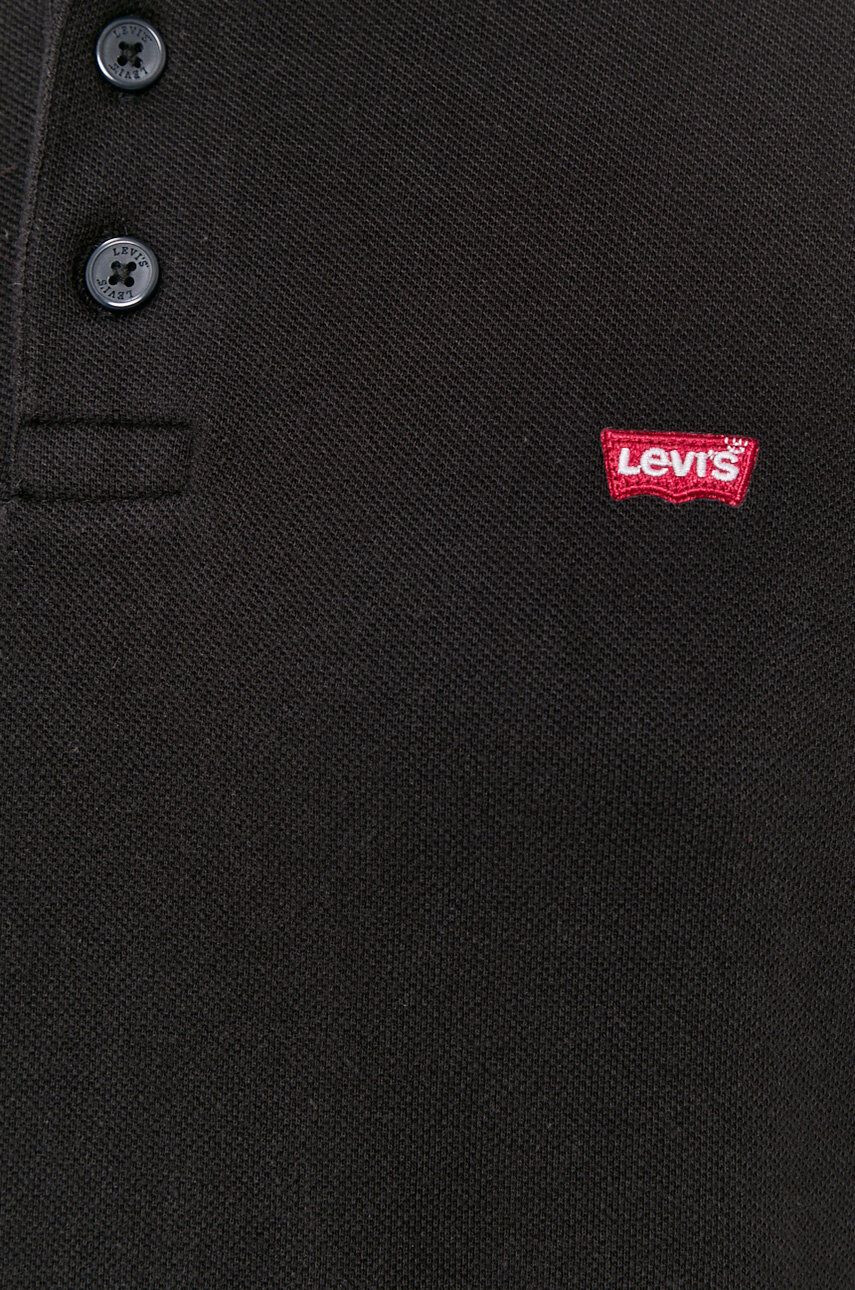 Levi's Polo tričko pánské černá barva hladké 35883.0007-Blacks - Pepit.cz