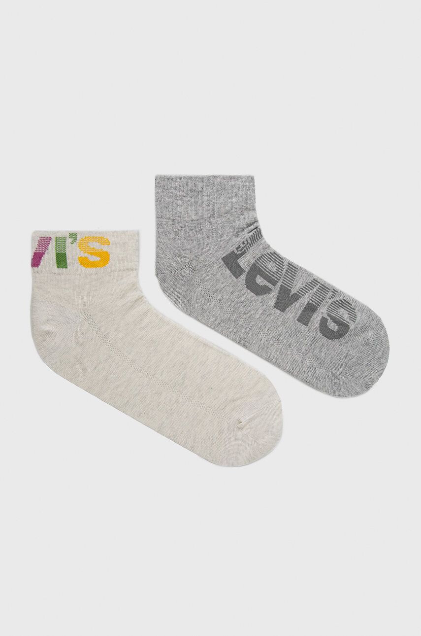 Levi's Ponožky pánské šedá barva - Pepit.cz