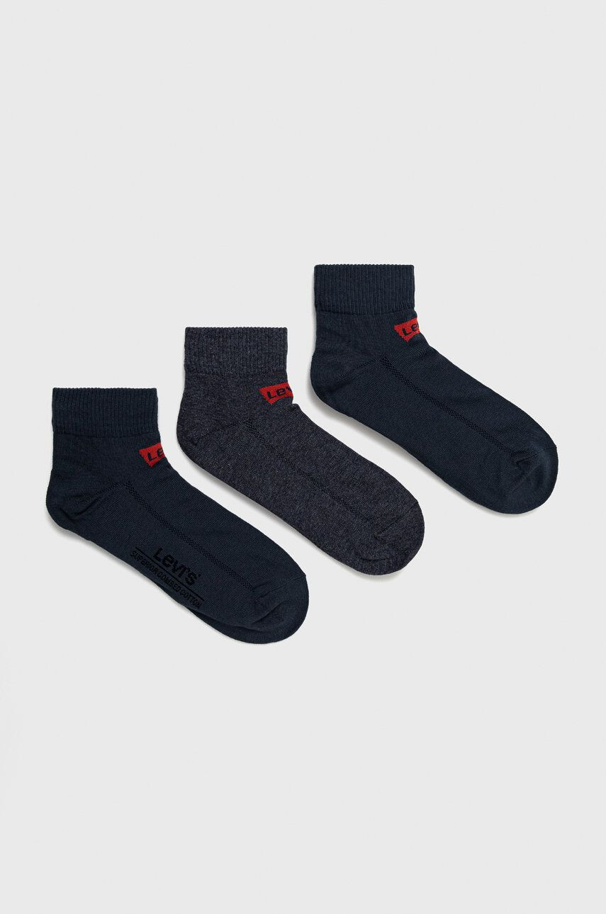 Levi's Ponožky (3-pack) pánské bílá barva - Pepit.cz