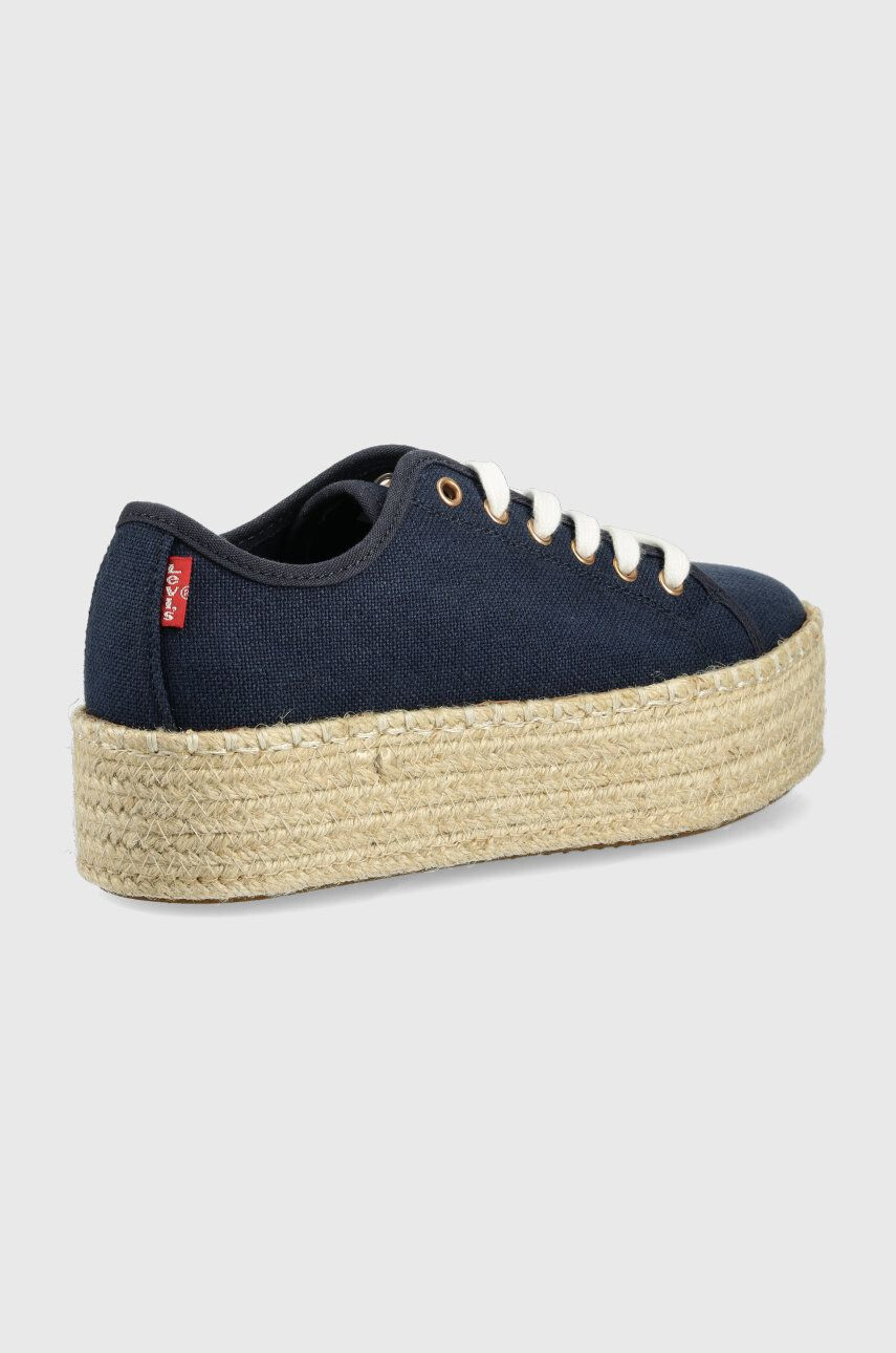 Levi's Tenisky Tijuana 2.0 Espedrille dámské tmavomodrá barva - Pepit.cz