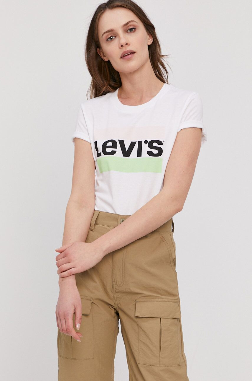 Levi's Tričko bílá barva - Pepit.cz