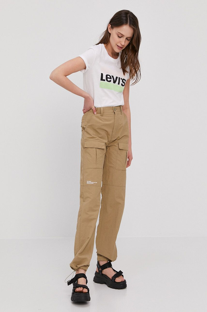 Levi's Tričko bílá barva - Pepit.cz