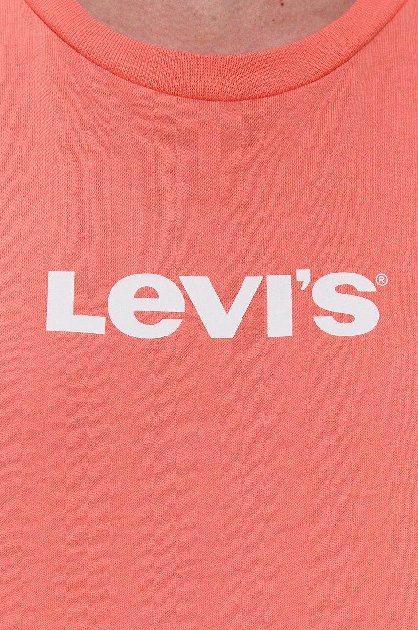 Levi's Tričko pánské oranžová barva s potiskem - Pepit.cz