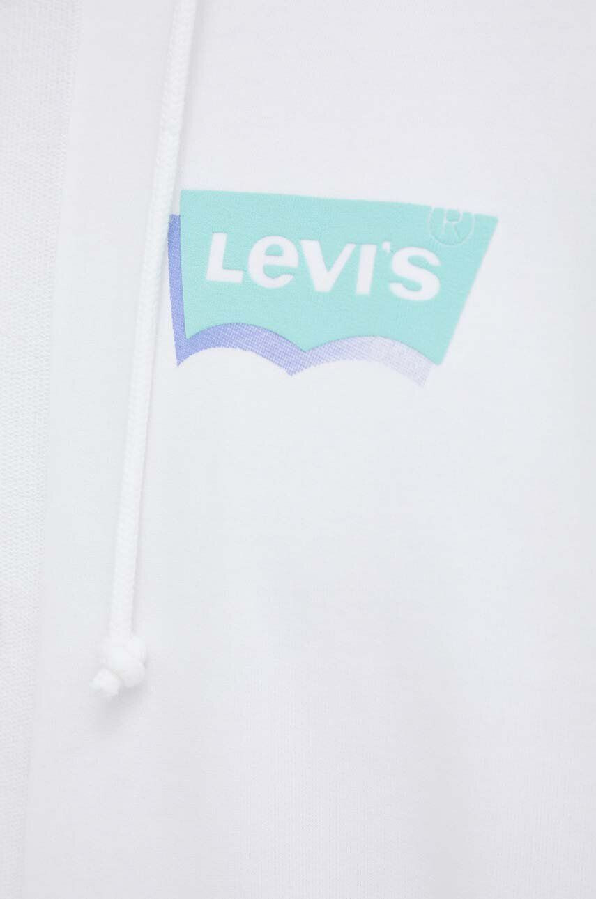 Levi's Bavlněná mikina pánská černá barva s kapucí s aplikací - Pepit.cz