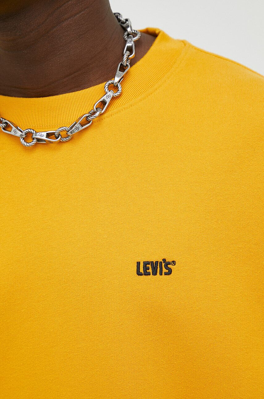 Levi's Bavlněná mikina x Gold Tab pánská oranžová barva hladká - Pepit.cz