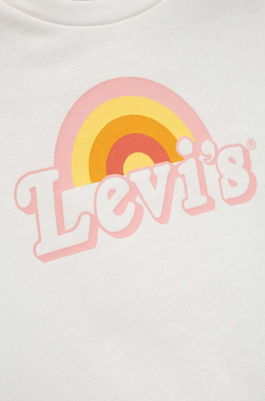 Levi's Bavlněné dětské tričko bílá barva - Pepit.cz