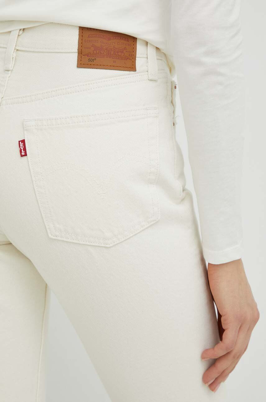 Levi's Bavlněné džíny 501 dámské high waist - Pepit.cz