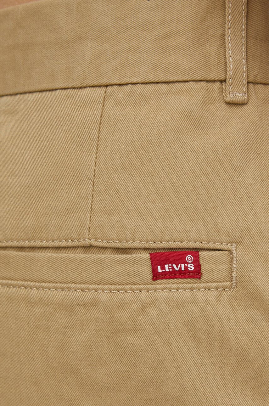 Levi's Bavlněné kalhoty béžová barva široké high waist - Pepit.cz