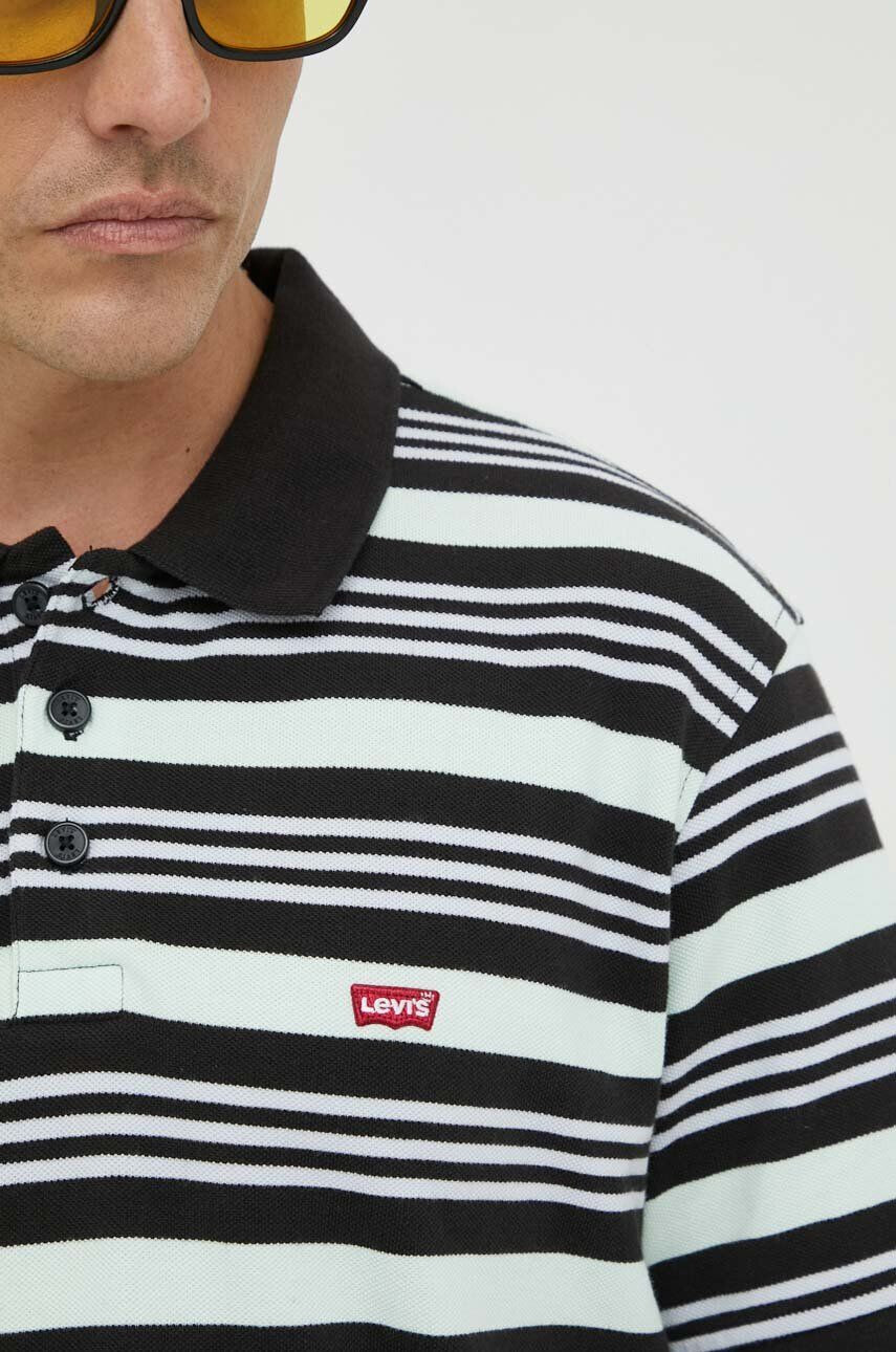 Levi's Bavlněné polo tričko tyrkysová barva - Pepit.cz