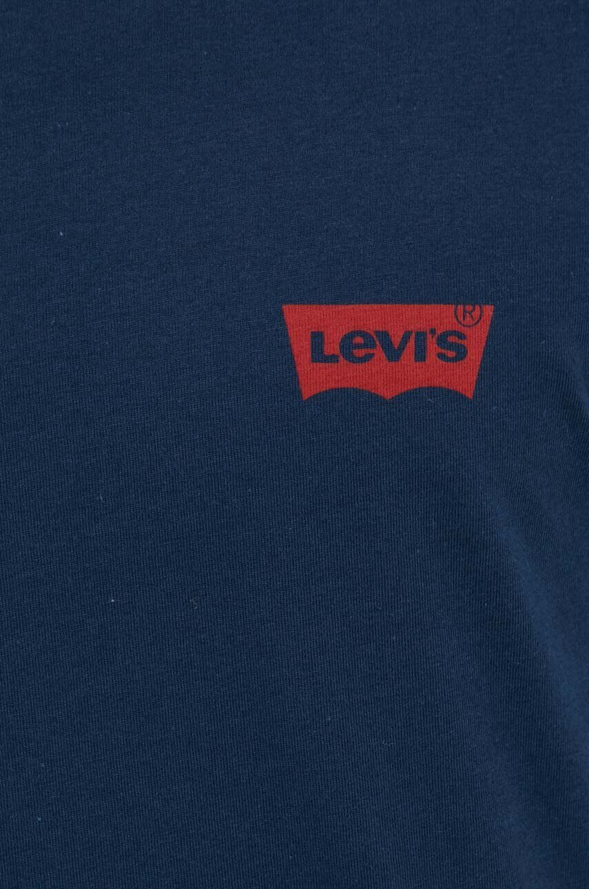 Levi's Bavlněné tričko 2-pack černá barva s potiskem - Pepit.cz