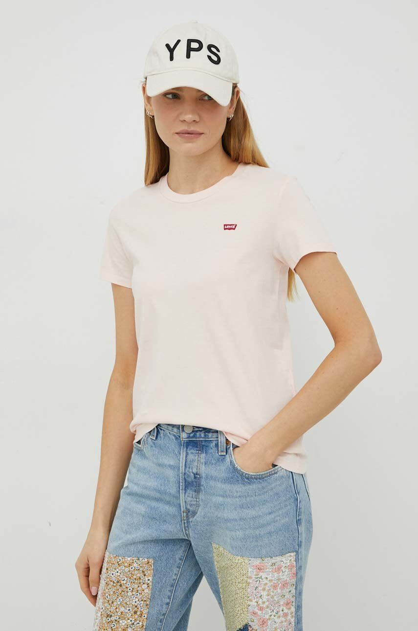 Levi's Bavlněné tričko růžová barva 39185.0209-Reds - Pepit.cz