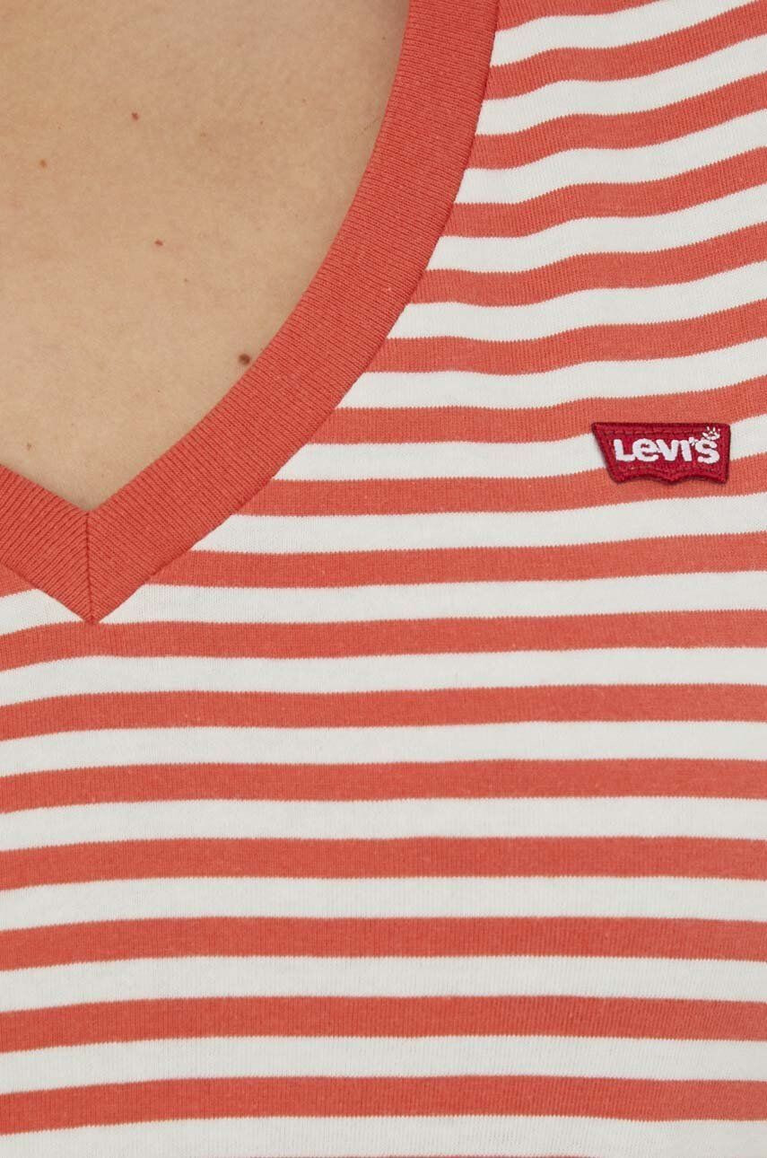 Levi's Bavlněné tričko oranžová barva - Pepit.cz