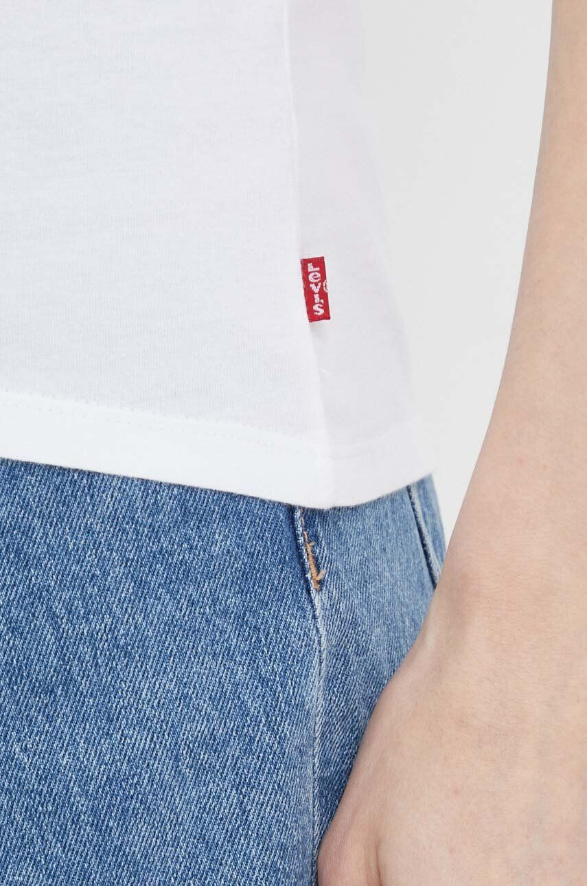 Levi's Bavlněné tričko bílá barva - Pepit.cz